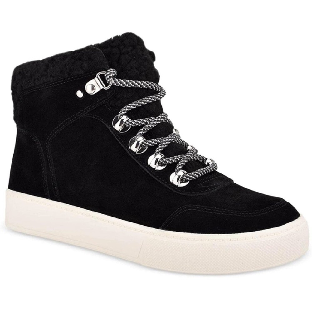 Marc Fischer LTD Summa High Top Suede Sneakers Black Size 8